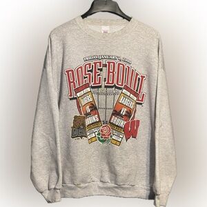 Vintage Wisconsin Badgers UCLA Rose Bowl 1999 Logo 7 Sweatshirt Crewneck Sz XL